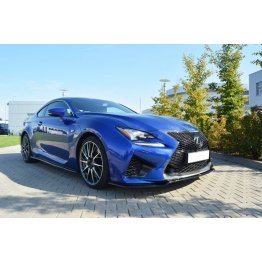 Накладка сплиттер на передний бампер на Lexus RC F